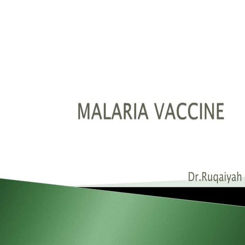Malarial vaccine