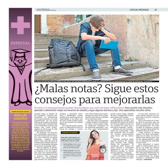 ¿Malas notas? Sigue estos consejos para mejorarlas