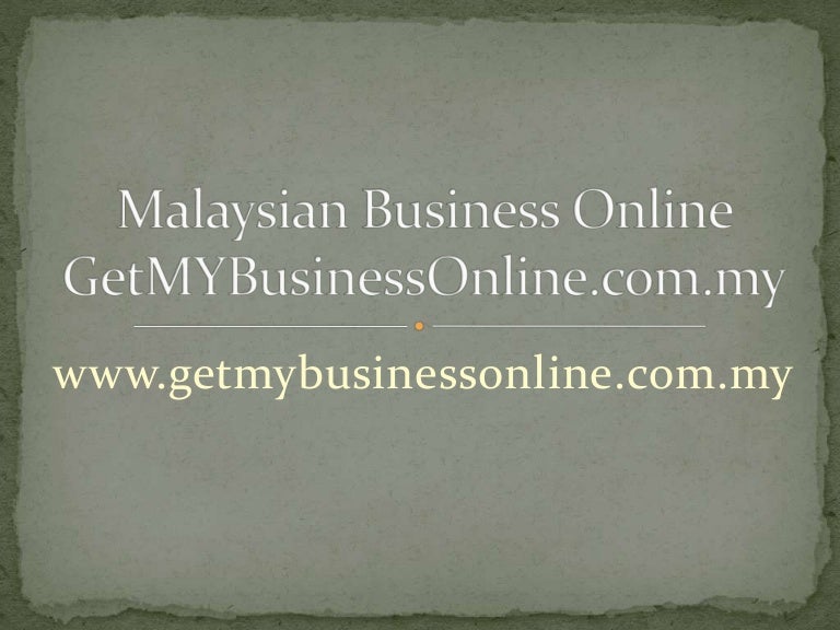 get malaysian business online
