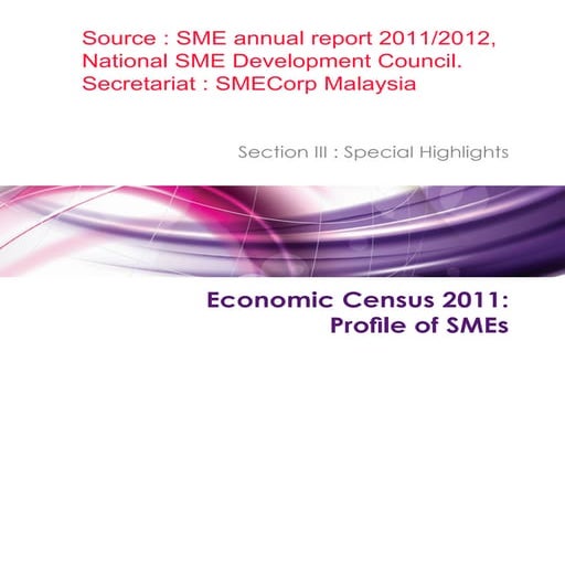 Malaysia SMEs profile census 2011 - Official