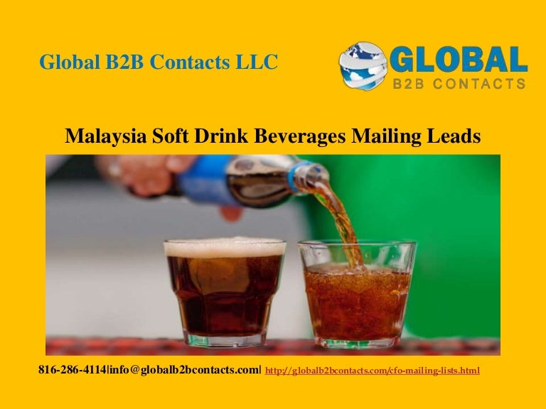 Malaysia soft drink beverages mailing leads