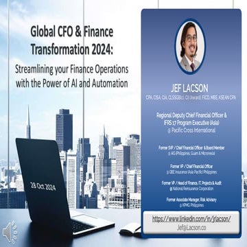 Global CFO & Finance Transformation 2024: Leveraging AI and Automation ...