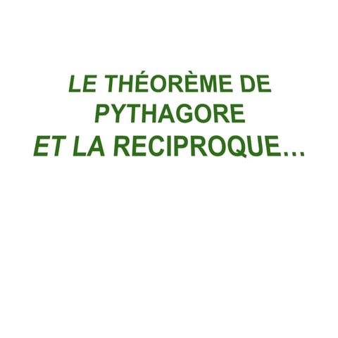 Pythagore_triangle non rectangle | PPT