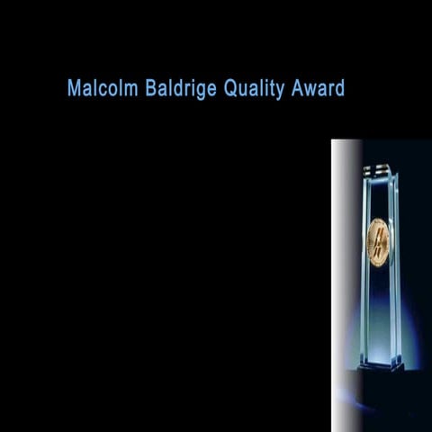 Malcolm baldrige quality award