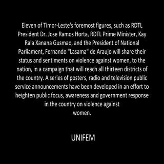 Male Leaders in Timor-Leste Give Vo...