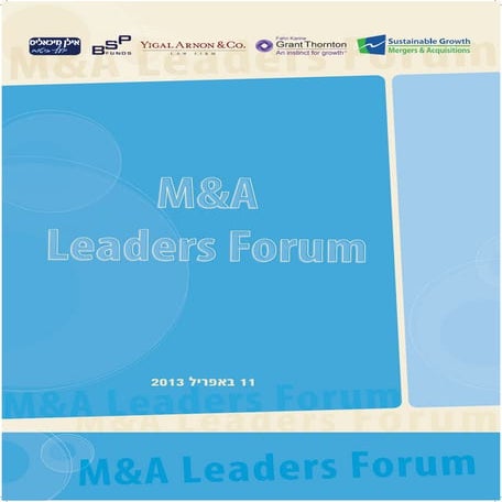 M and A leaders forum 04.2013 merged
