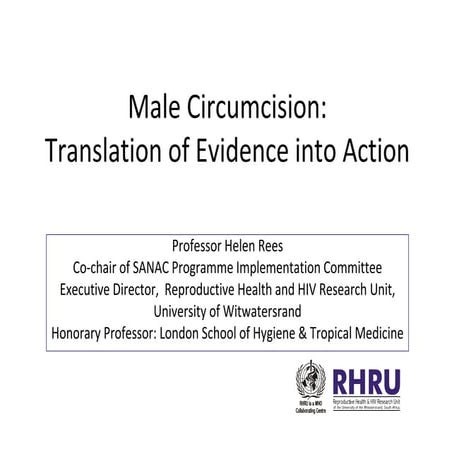 Male  Circumcision Research Into Policy Final  S A H A R A  Dec 09 2009