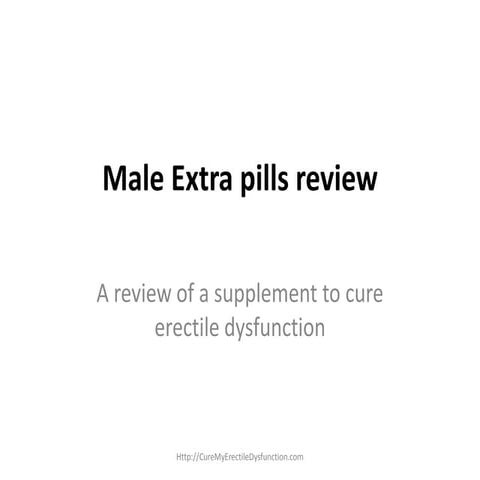 Male extra pills review