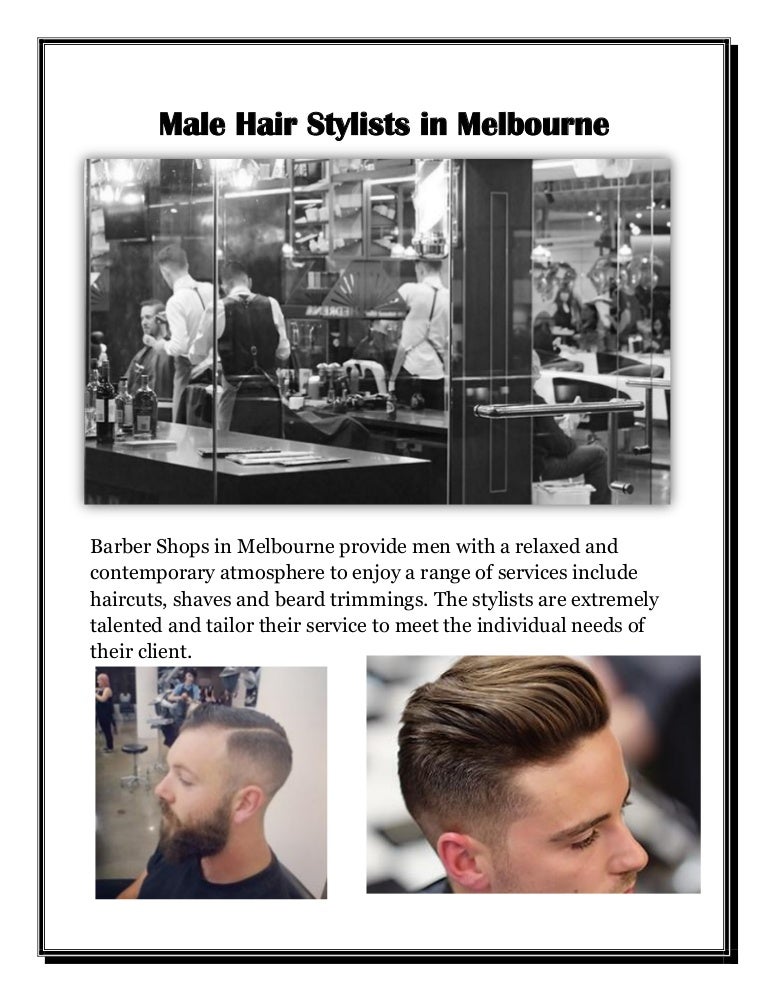 Male Hair Stylist Melbourne