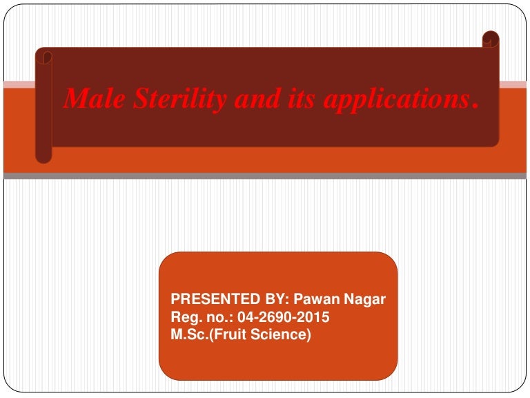 Male sterility