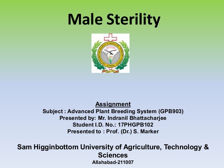 Male sterility