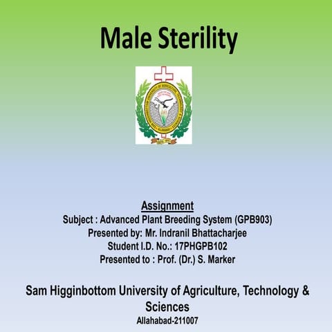 $Male sterility