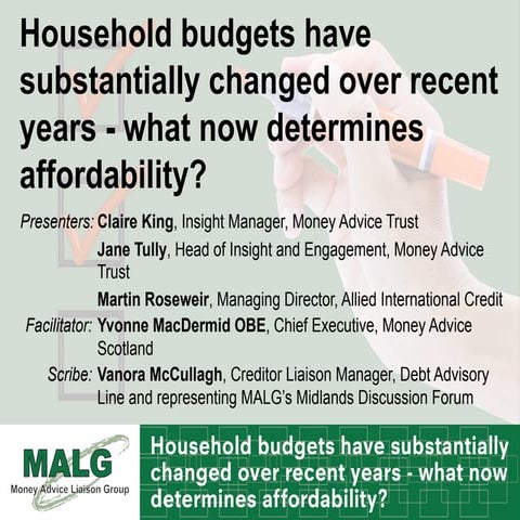 #MALG14 Workshop C - Household Budgets - Slideset
