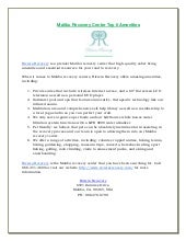 Malibu Recovery Center Top 6 Amenities