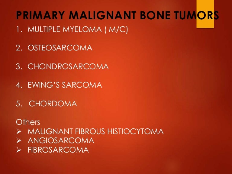 Malignant bone Tumors,Radiology