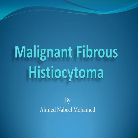 Malignant fibrous histiocytoma, Undifferntiated pleomorphic sarcoma