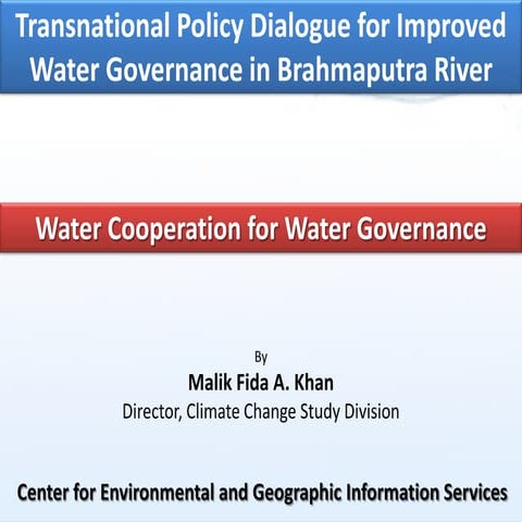 Malik Fida A. Khan - Dhaka dialogue, August 21, 2013