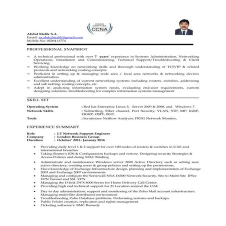 Malik it eng 7 years exp