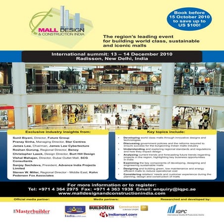 Mall Design and Construction India