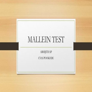 Mallein test