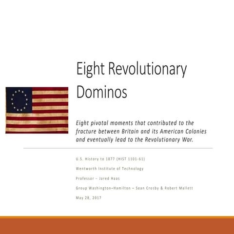 Eight Revolutionary Dominos 