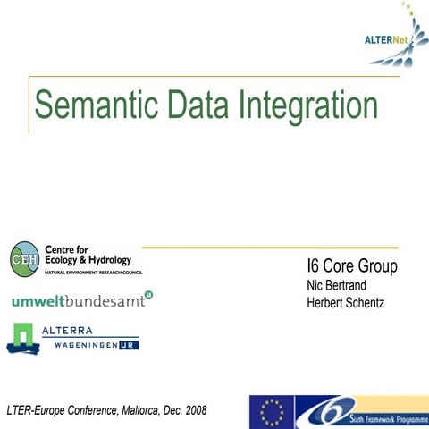 Semantic data integration proof of concept