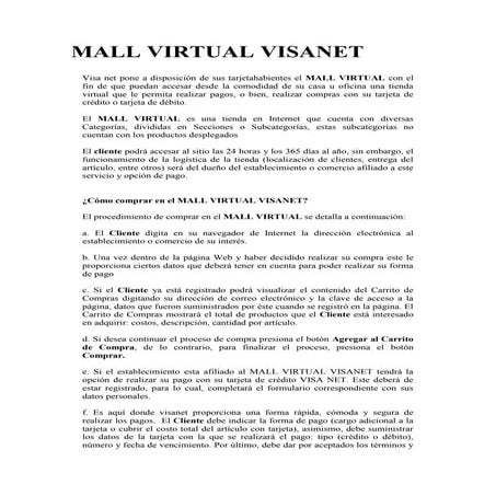Qué es visanet | DOC