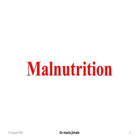 malnutrition