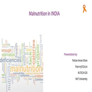 Malnutrition in India | PPTX