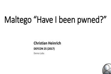 Maltego "Have I been pwned?"