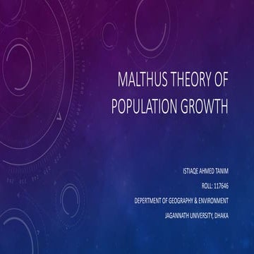 Malthus theory