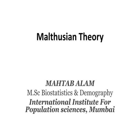 Malthus ppt