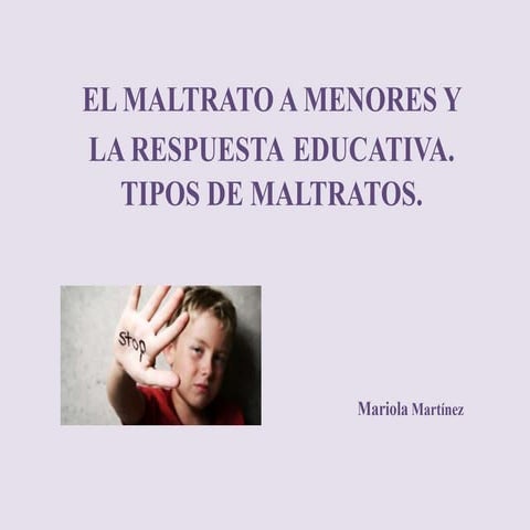 Maltrato a menores