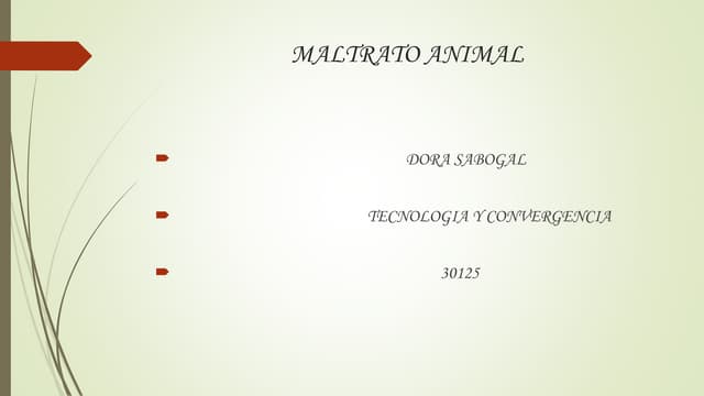 Maltrato animal