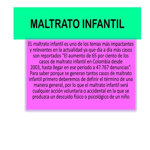 Maltrato infantil