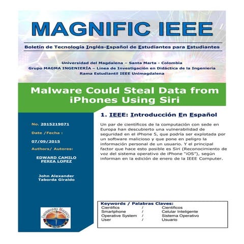 Malware could steal data from i phones using siri