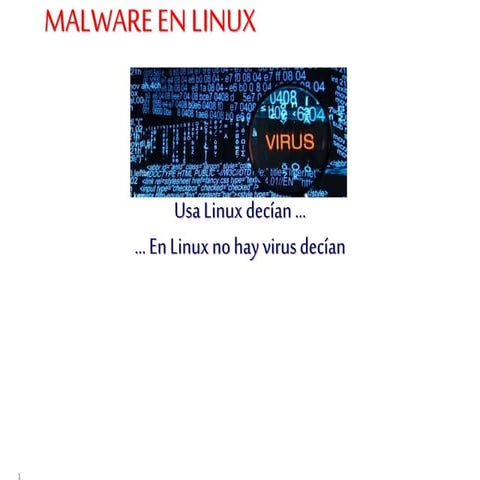 Malware en linux | PPTX