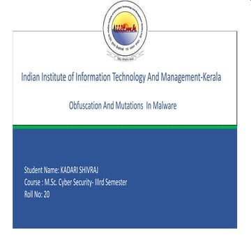 Obfuscation and Mutation in Malware 