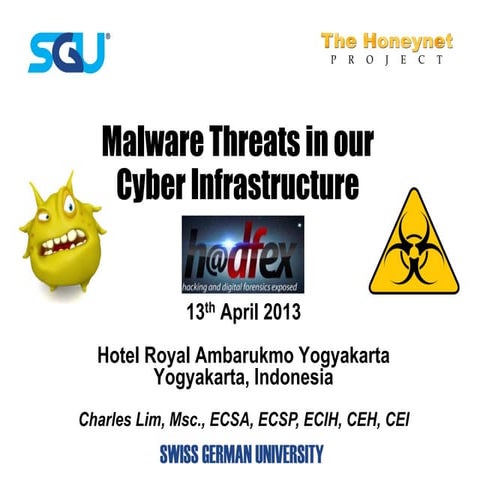 Malware threats in our cyber infrastructure  