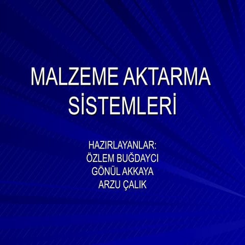 Material Handling Technologies