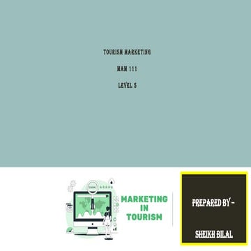 marketing tourism and hospitality management