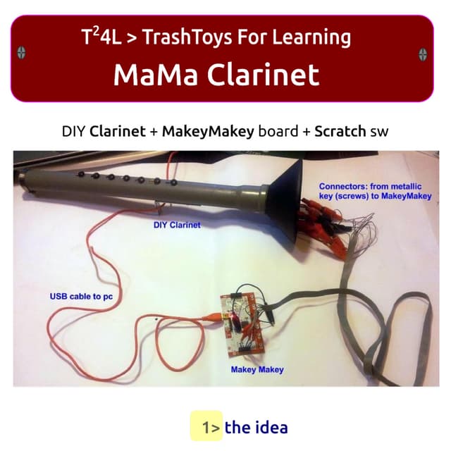 Trash Toys For Learning > MaMa Clarinet