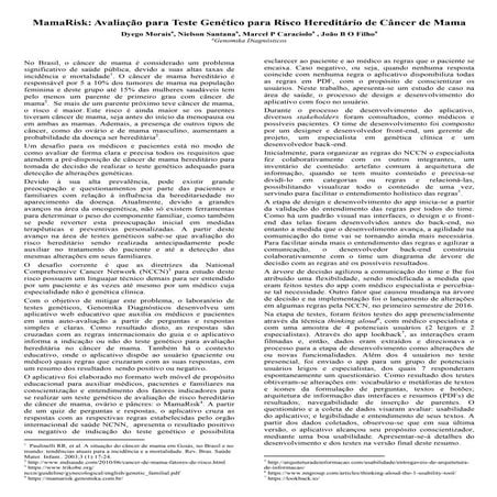 MamaRisk - Resume Article IHC 2016