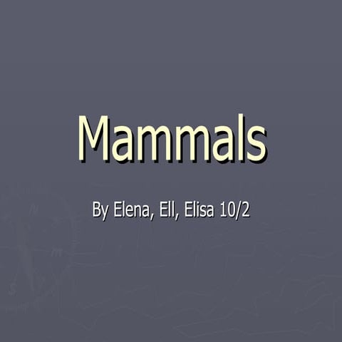 Mammals elisa