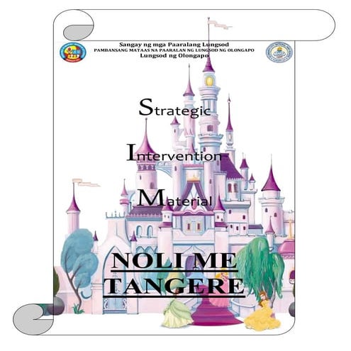 Strategic Intervention Material (SIM) Filipino-NOLI ME TANGERE