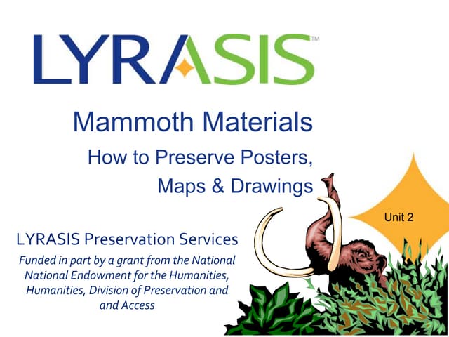 LYRASIS Mammoth materials unit2 