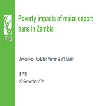 Poverty impacts maize export bans Zambia Malawi 2021 