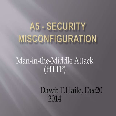 Man in-the-middle attack(http)
