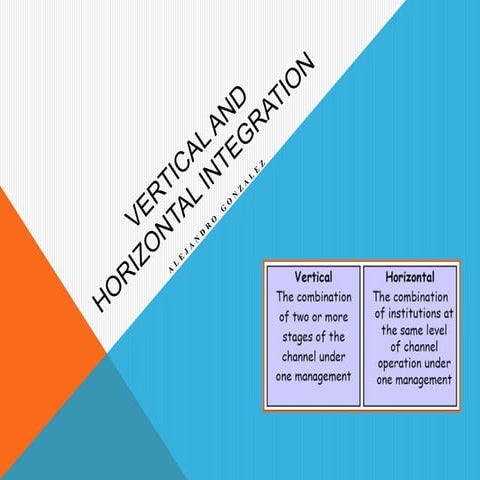 Vertical and horizontal integration