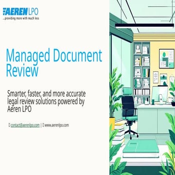 Managed Document Review | Document Review Process | PPTX